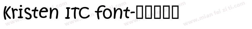 Kristen ITC font字体转换